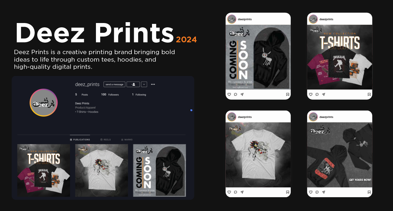 Deez Prints social media showcase